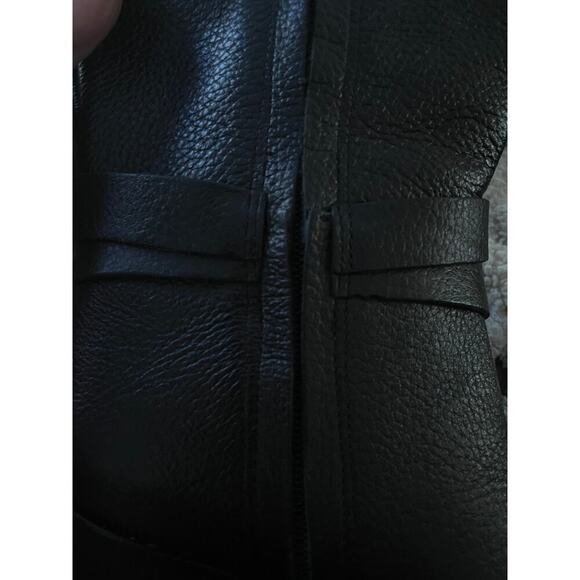 Dolce Vita Women's Black Leather Knee-High Boots Size 9 Buckle Detail - Picture 3 of 9